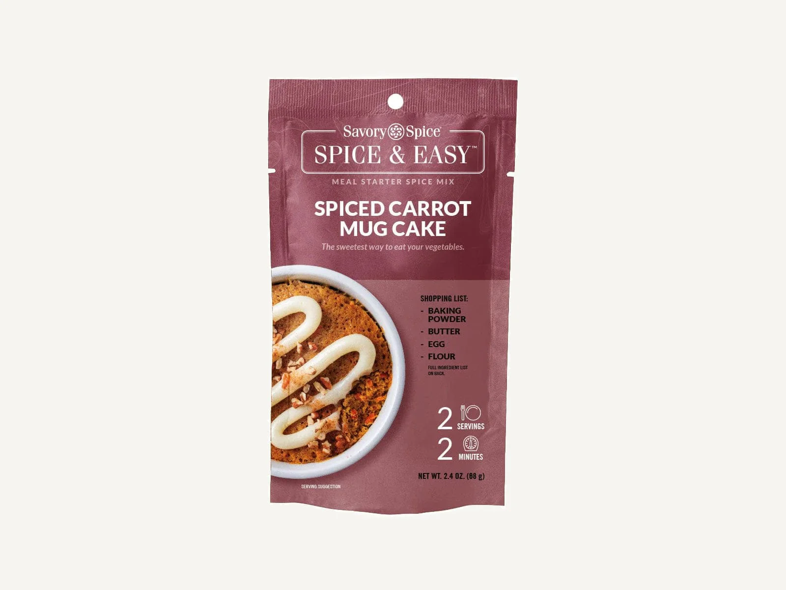 Spiced Carrot Mug Cake